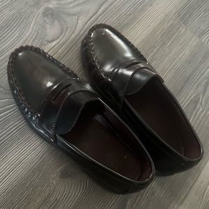 Burgundy penny loafers - perfect for private school- size 2